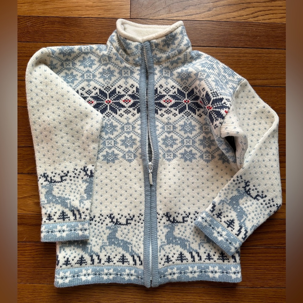 Swedish Wool Nordic kids sweater jacket